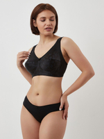 Бескостный бюстгальтер с Т-образной чашкой (Размер: 42D) (Цвет: кремовый)