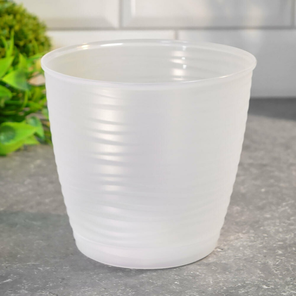 Горшок для орхидей Saffron 1,5л D146мм с поддоном (бесцветный)