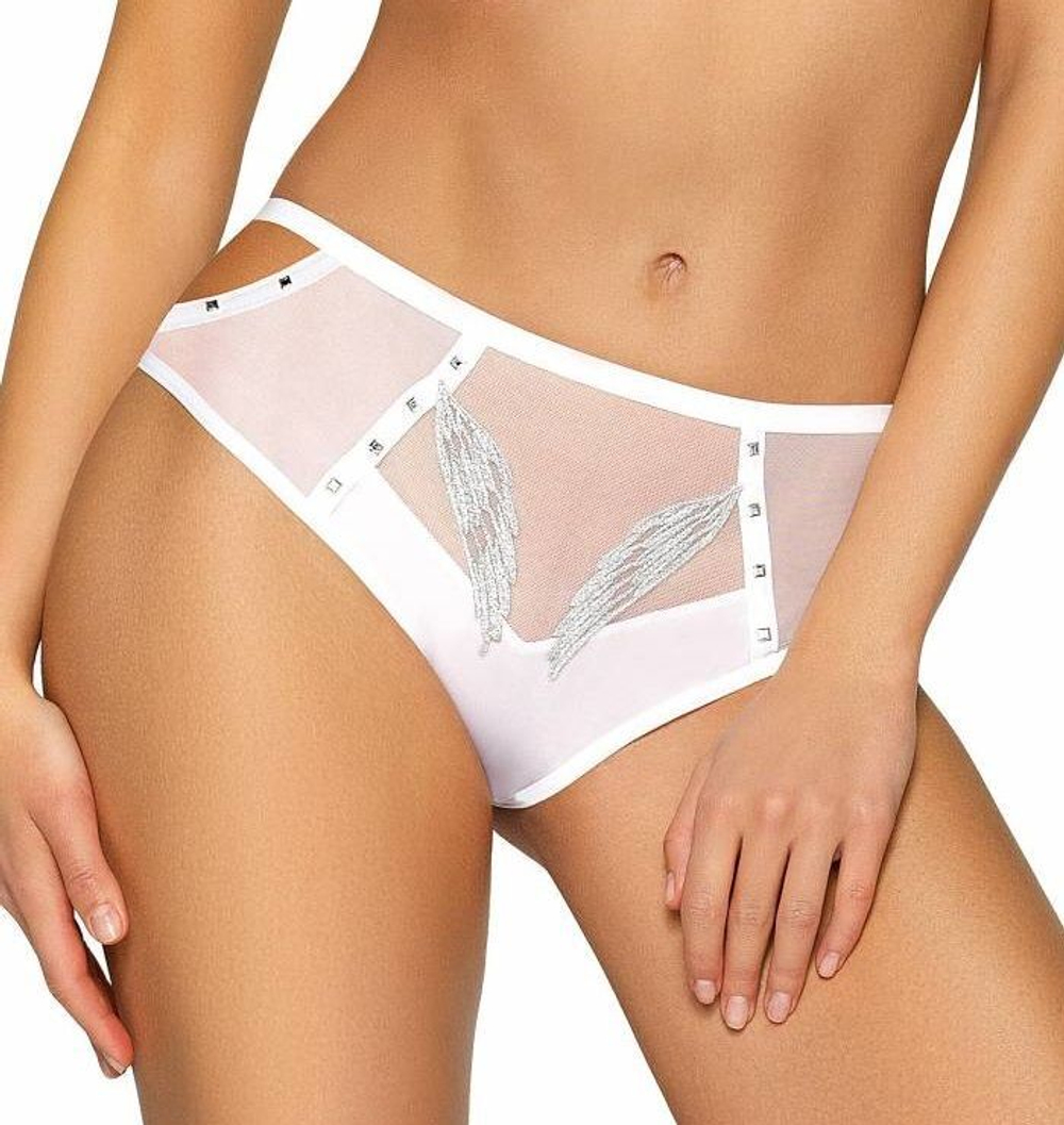 Трусики-бразилиана Starling с вышивкой люрексом в виде крылышек