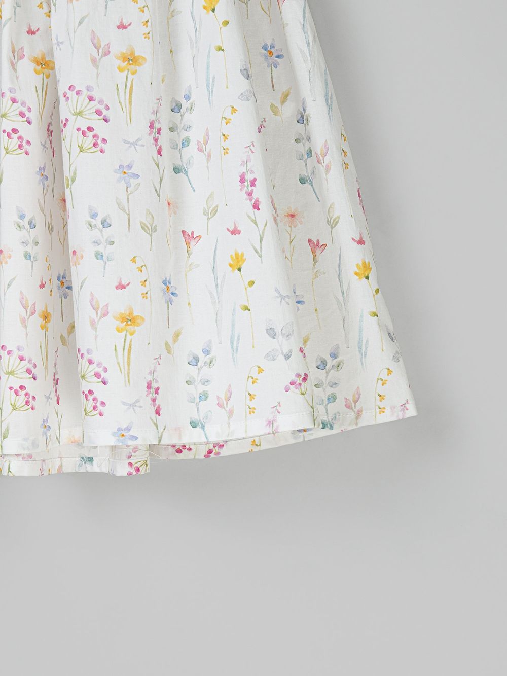 Платье хлопковое "Акварельные цветы"
