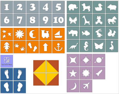 Резиновая плитка Арт с рисунком 500х500х40 мм стрелочки тротуарная