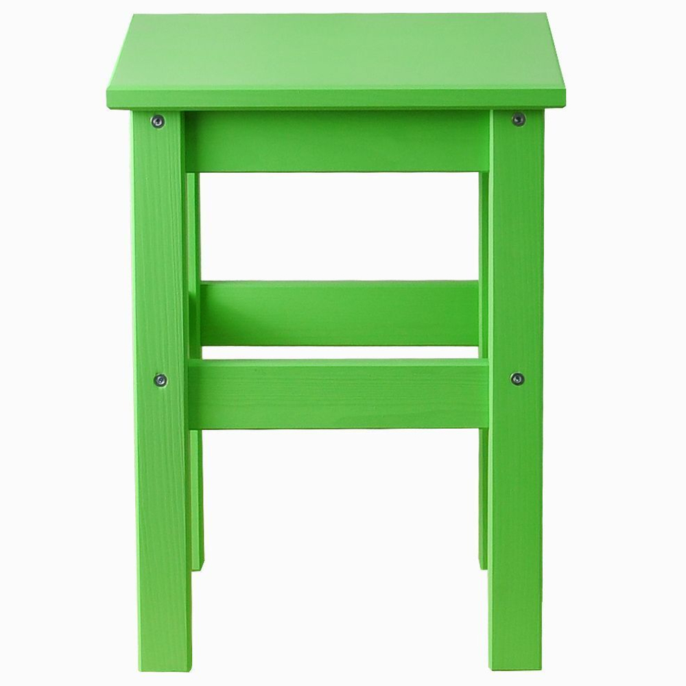 Табурет деревянный Одвар 33х33 см из массива сосны, салатовый