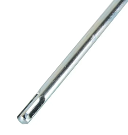 Насадка - миксер оцинкованная для краски, сухой смеси 400х80 мм под перфоратор SDS+ Вихрь