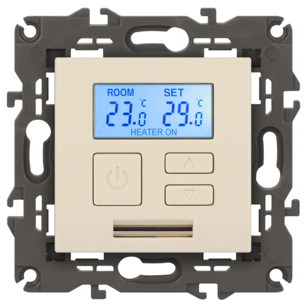 14-4111-02 ЭРА Терморегулятор универс. 230В-Imax16А, IP20, Эра Elegance, сл.кость