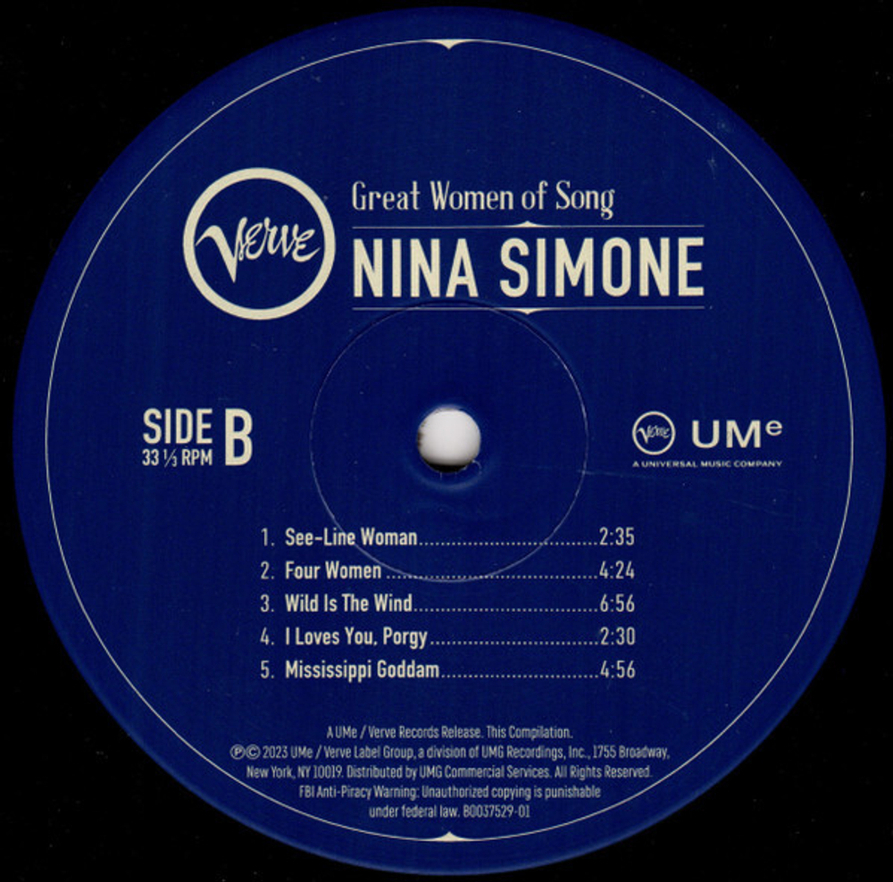 Nina Simone / Great Women Of Song (LP)