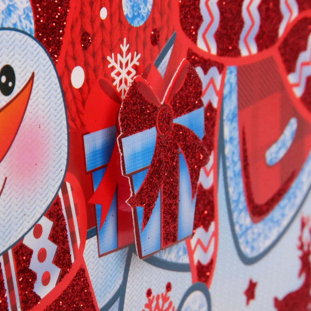 Плакат «Весёлые снеговики - С Новым Годом!» 30 см