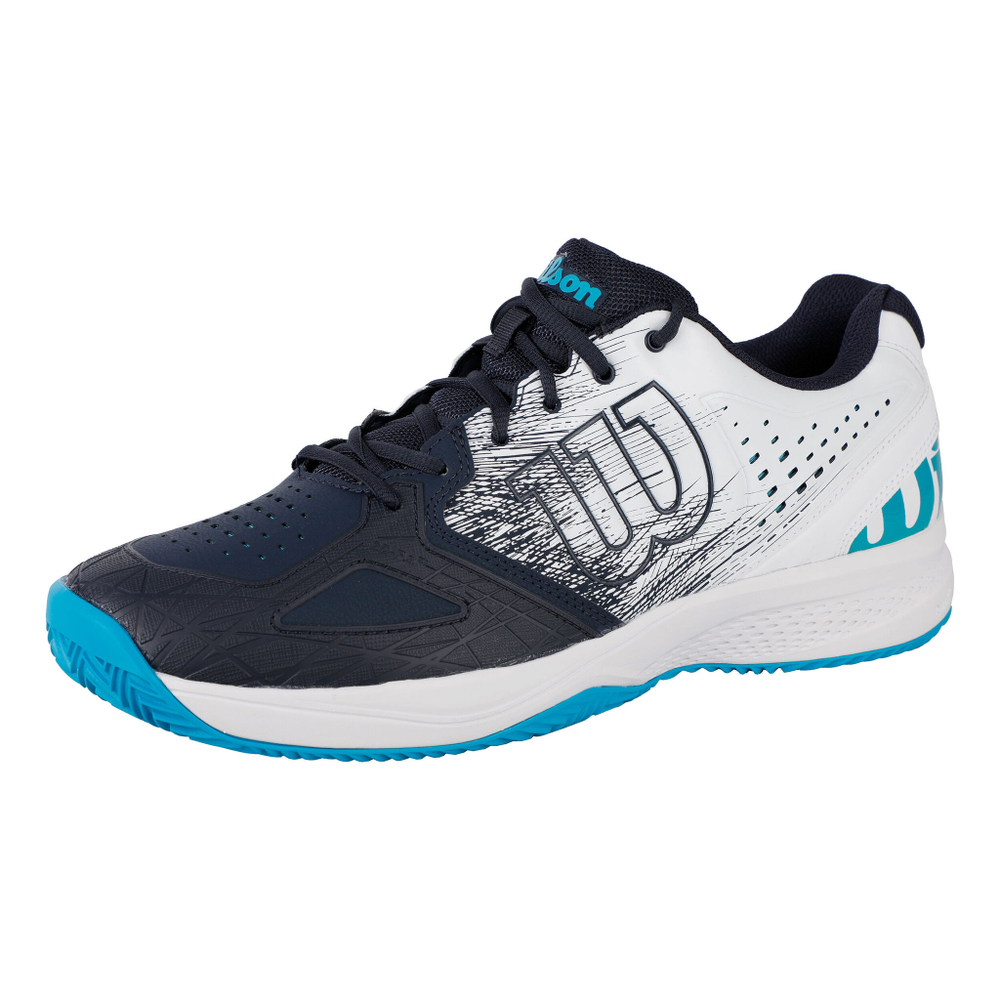 Мужские теннисные кроссовки Wilson Kaos Comp 2.0 CC Ultra Clay Court Shoe Special Edition Men - White, Dark Blue