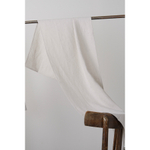 Дорожка на стол из умягченного льна бежевого цвета, 45х150 см