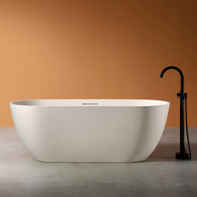 Ванна из искусственного камня ABBER Frankfurt AM9941MBE светло-бежевая матовая  170x75 см