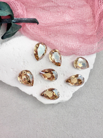 Капля Drop 14*10 мм,Crystal golden light