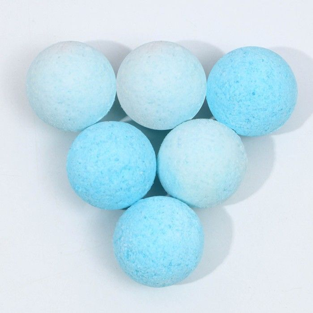 Набор из 6 бомбочек для ванны «Уютной зимы!» с ароматом морозного вечера