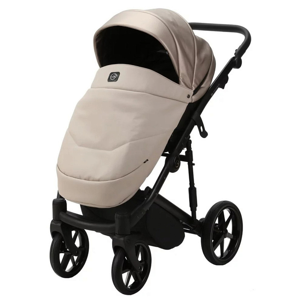 Детская коляска Adamex Mobi Deluxe 2 в 1 M-SD10 (БЕЖЕВЫЙ ПЕРЛ+СВЕТЛО-БЕЖ.КОЖА)