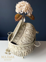 Набор из 2-х декоративных кашпо "Брокант" круглые из металла от CAMPO Home & Garden