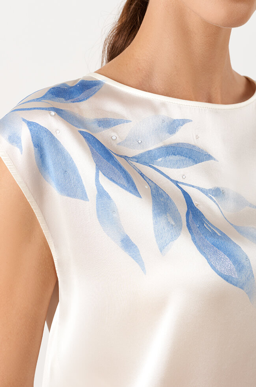 23012 Блузка женская (молочный)