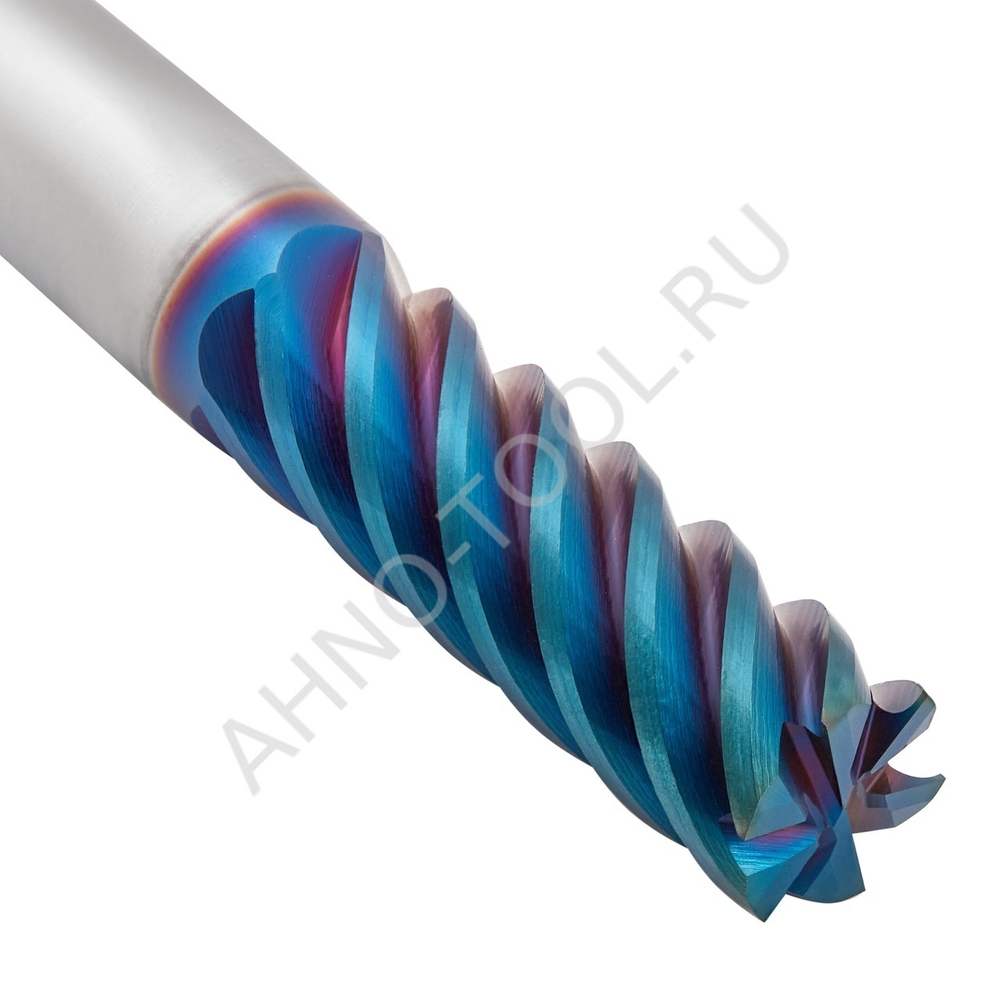 Фреза твердосплавная   8мм (L=60, l=20, хв=8) Z6 45° по закаленной стали BRHM-6E-D8.0 HRC65 AHNO