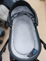 Детская коляска Luxmom F1 2в1 (черный, золотая рама)