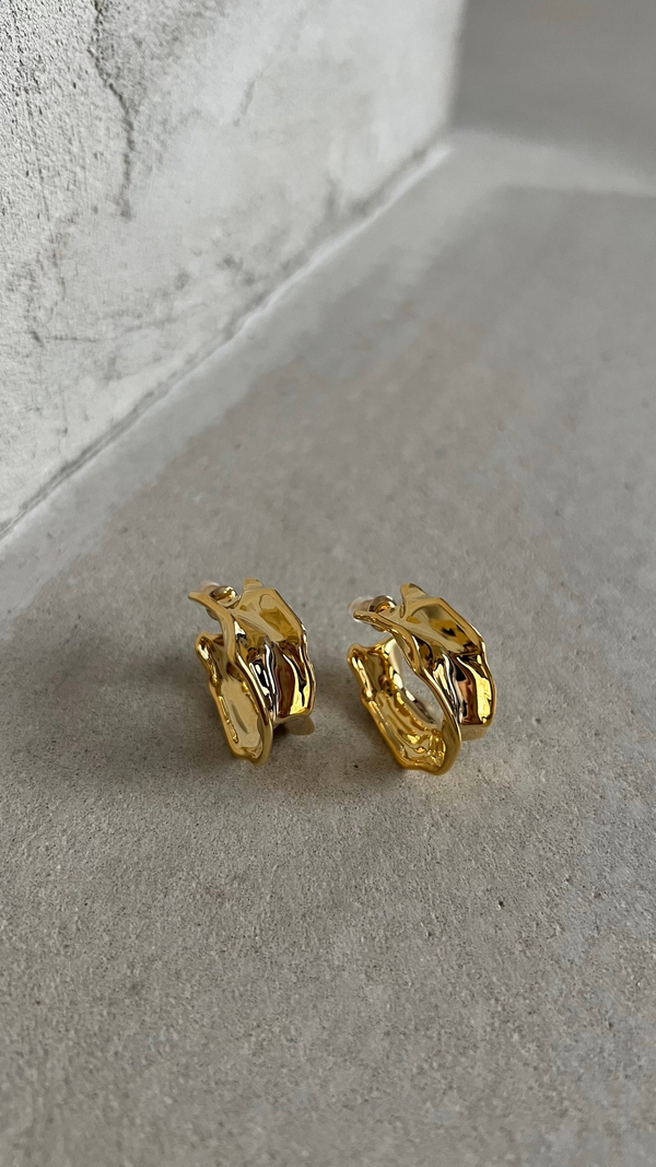 Серьги имиджевые полукольца