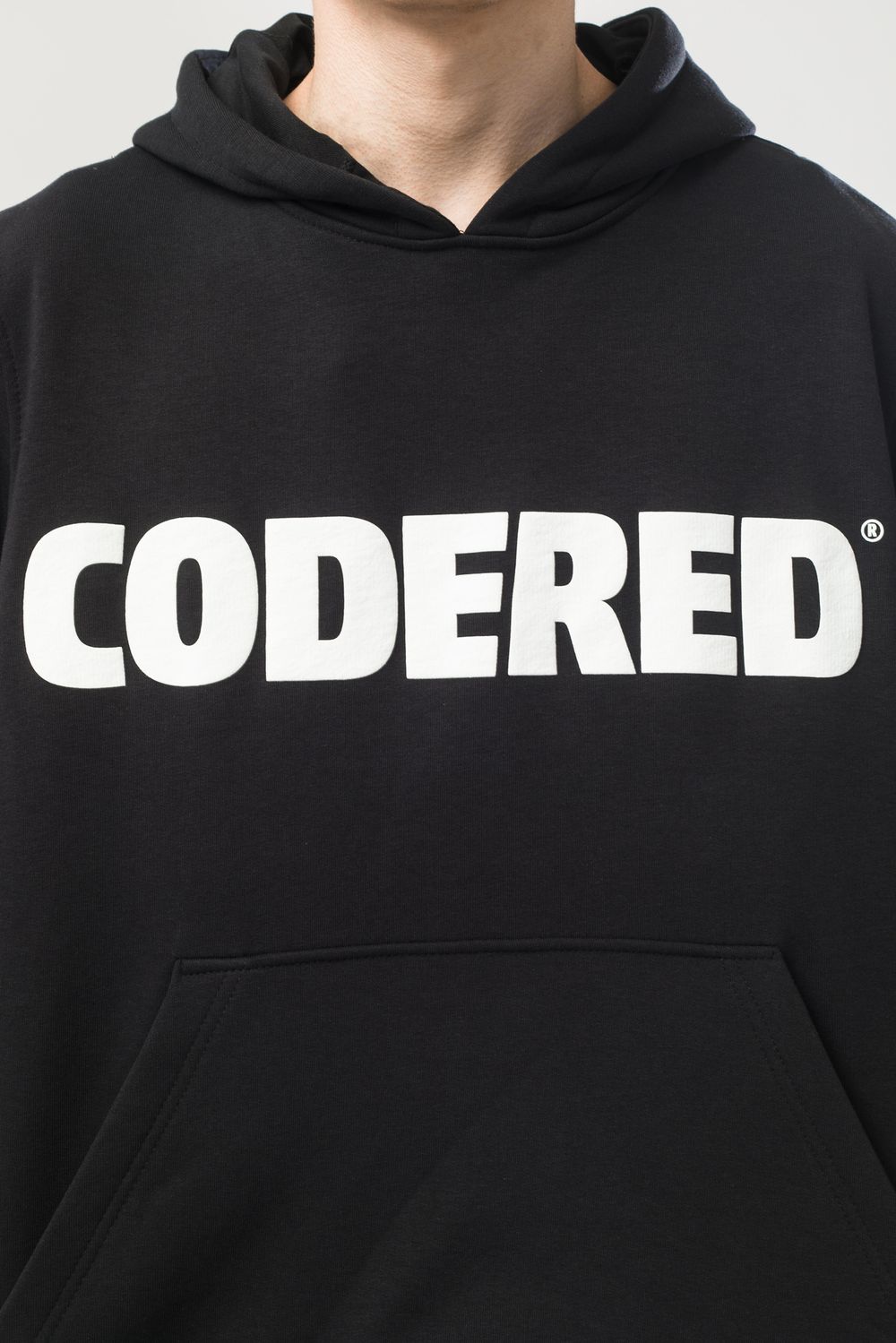 Худи Codered Base Hoodie Wide Summer Logo R Антрацит/Белый принт CODERED