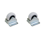 Колеса для мебели, дивана кресла тумб шкафов чемодановс резиновым роликом 45 мм Высота конструкции 51,5мм/2 штуки