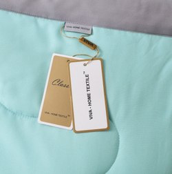 Комплект постельного белья с Одеялом VIVA - HOME TEXTILE, Однотонный, Сатин, Евро