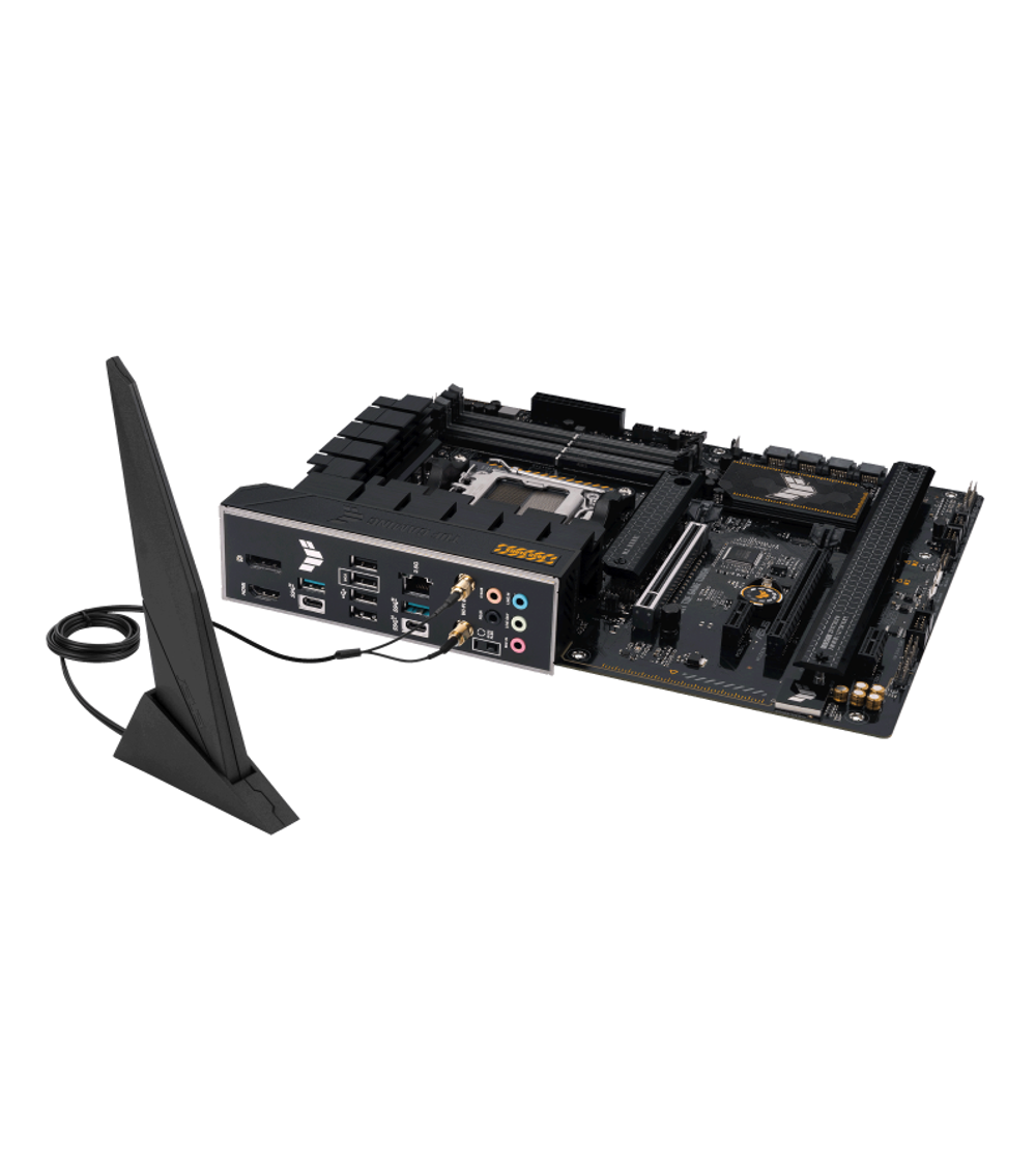 ASUS TUF GAMING B650-PLUS WIFI, AM5, B650, 4*DDR5, 4*SATA, 3*M.2, 2*USB 3.2, 4*USB 2.0, Type-C, 3*PCIx16, 2*PCIx1, DP+HDMI, ATX; 90MB1BZ0-M0EAY0
