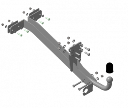 Фаркоп Motodor UAZ Patriot 2005 - н.в. (оцинк. Шар) (90003) арт.96501-A