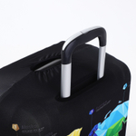 Чехол на чемодан 20", цвет чёрный/разноцветный, 9436411