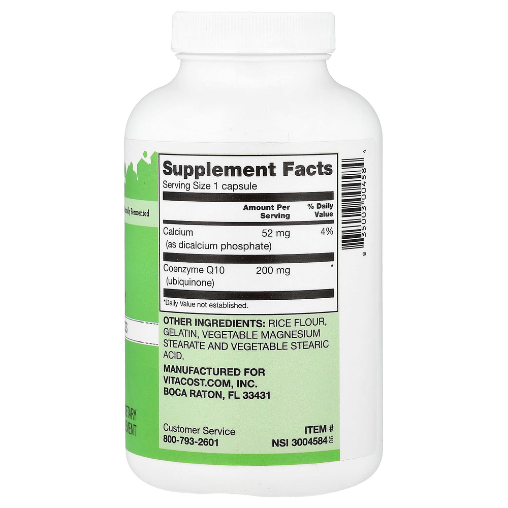 Vitacost, коэнзимQ10, 200 мг, 240 капсул