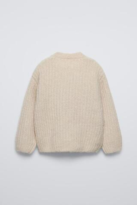 ZARA КАРДИГАН С БАНТАМИ, РЫЖЕВАТО-КОРИЧНЕВЫЙ