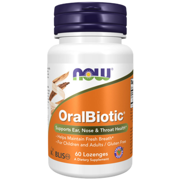 Now Foods OralBiotic 60 lozenges, Пробиотики, ОралБиотик