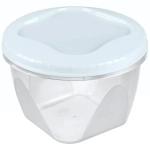 Банка с завинчивающейся крышкой «Тондо» 0,45л светло-голубая С284СГЛ