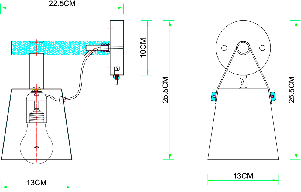 Бра Arte Lamp A7032AP-1BK