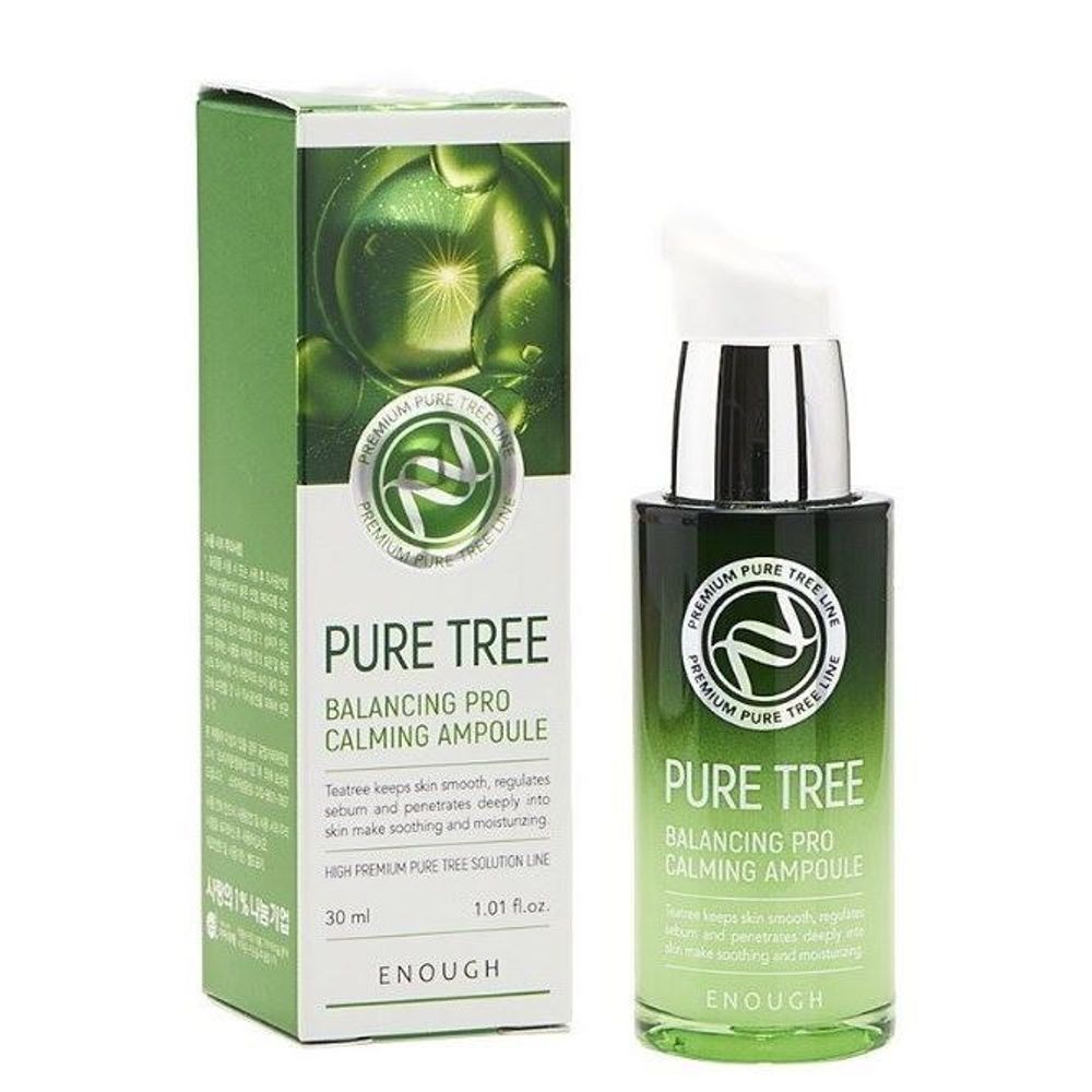 Enough Pure Tree Balancing Pro Calming Ampoule антибактериальная сыворотка с экстрактом чайного дерева