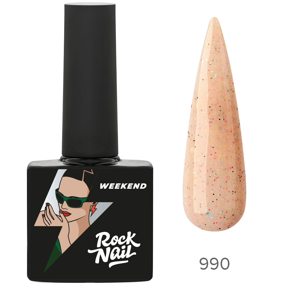 RockNail Гель-лак Weekend 990 Disco 2000, 10 мл