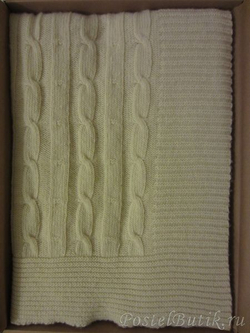 Плед 140х180 Treccia от CO.BI. серый Италия