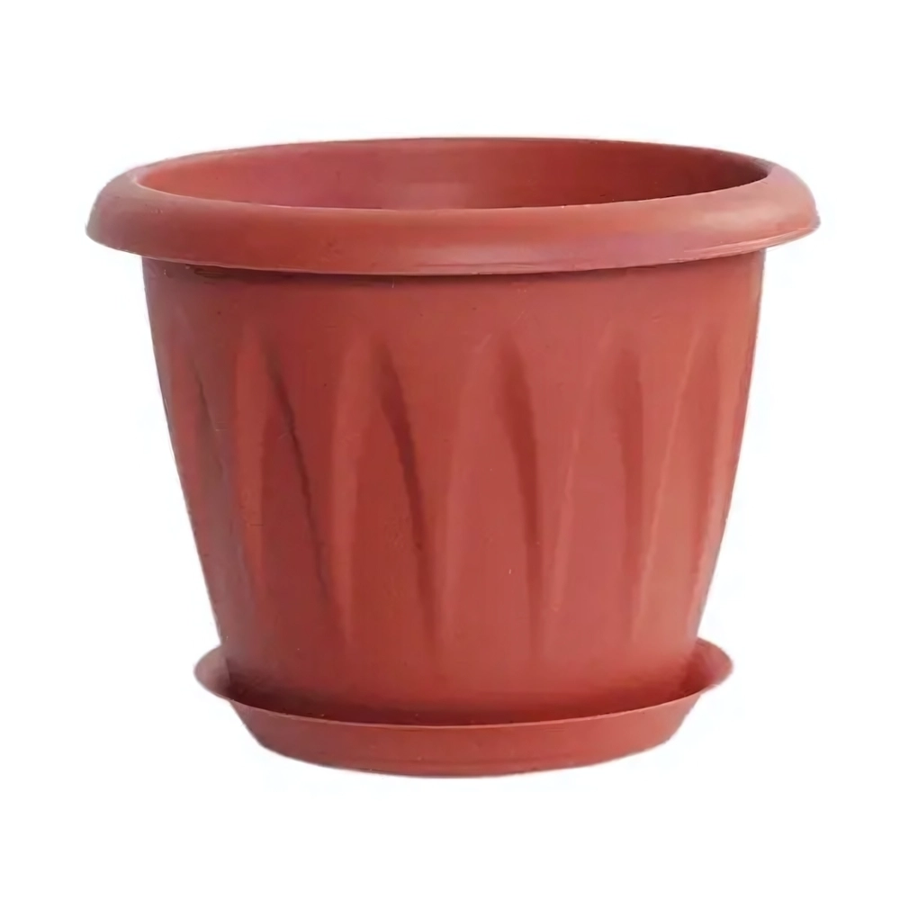 Кашпо АЛИЦИЯ D200мм 2,6л с поддоном Терракотовый 0,16,2х0,2м