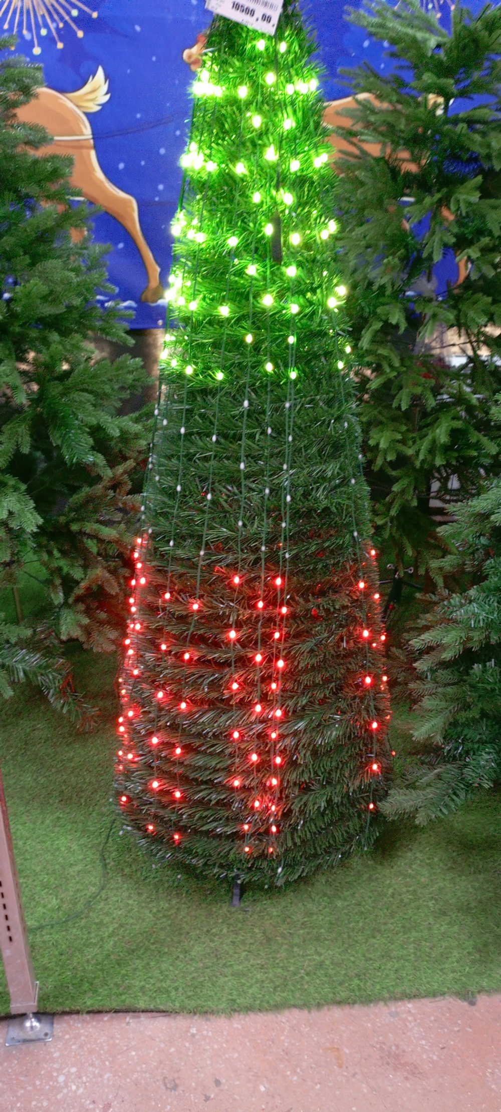 Ель искуственная LED спираль