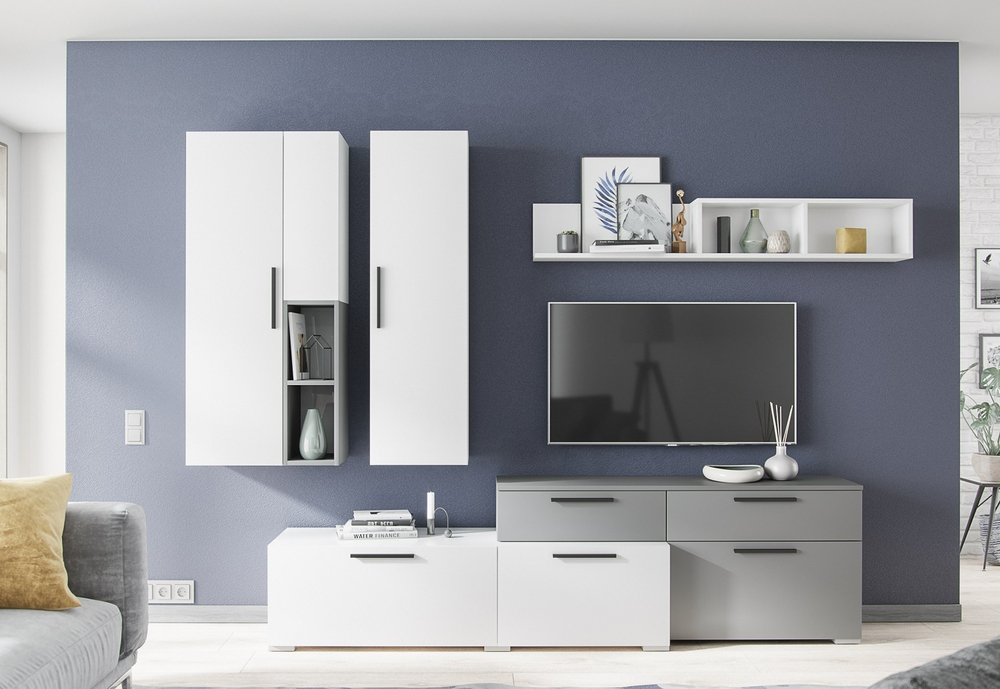 Полка навесная Альберо, белый