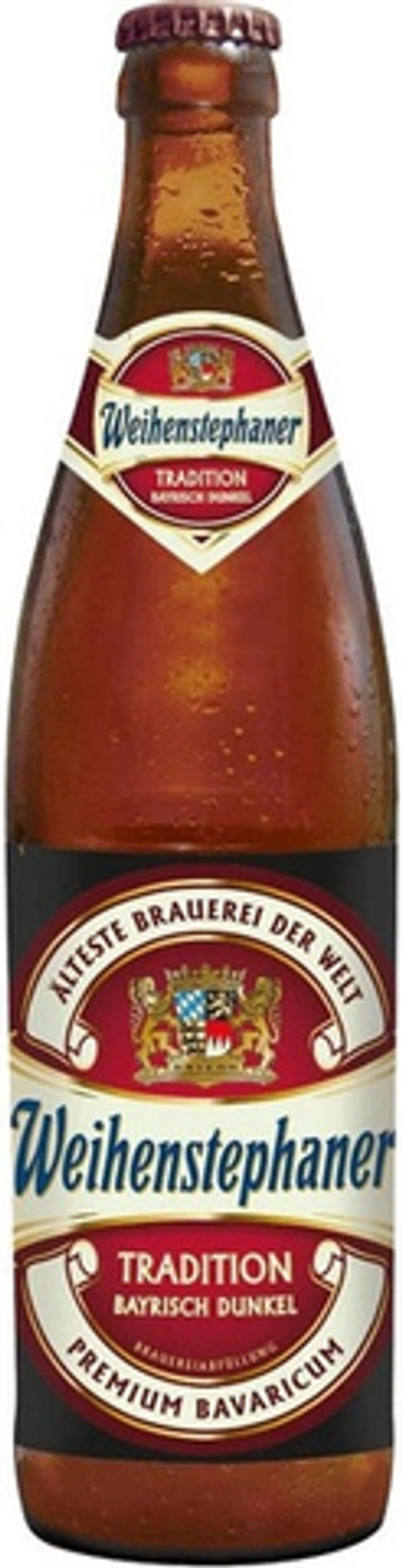Пиво Вайнштефанер Традиционный Баварский Дункель / Weihenstephaner Tradition Bayrisch Dunkel 0.5 - стекло