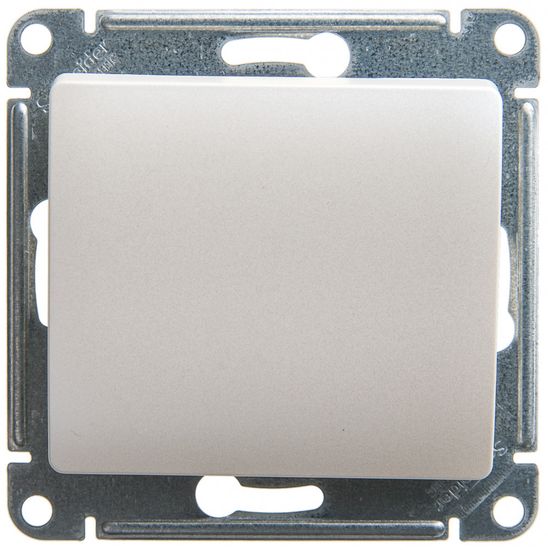 Кнопка нажимная 1-кл. СП Glossa 10А IP20 (сх. 1) 10AX механизм перламутр SE GSL000615