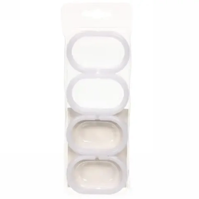 Набор колец для шторы в ванную 12шт белые