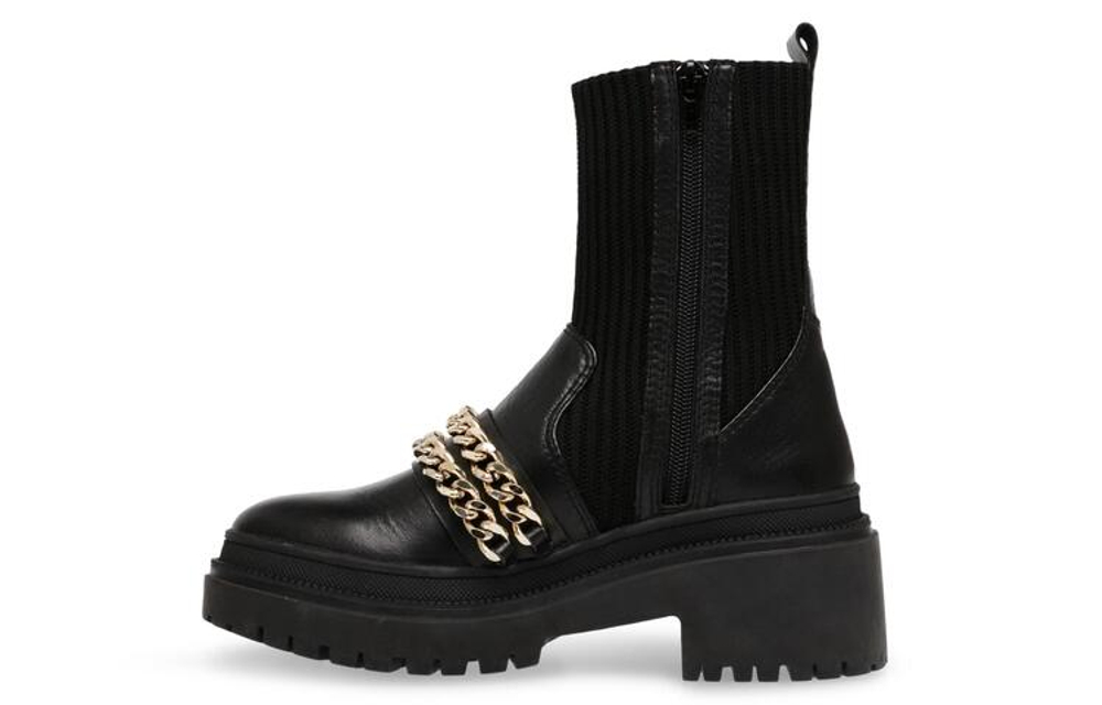 STEVE MADDEN PU, Textile Short Boots Women"s Black