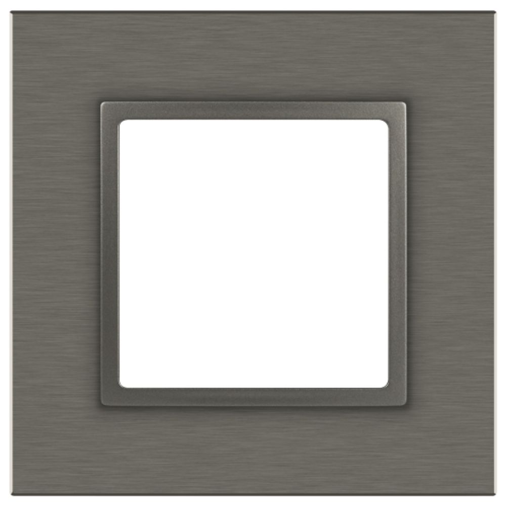 Рамка для розеток и выключателей ЭРА Elegance 14-5201-16 на 1 пост, металл, титан