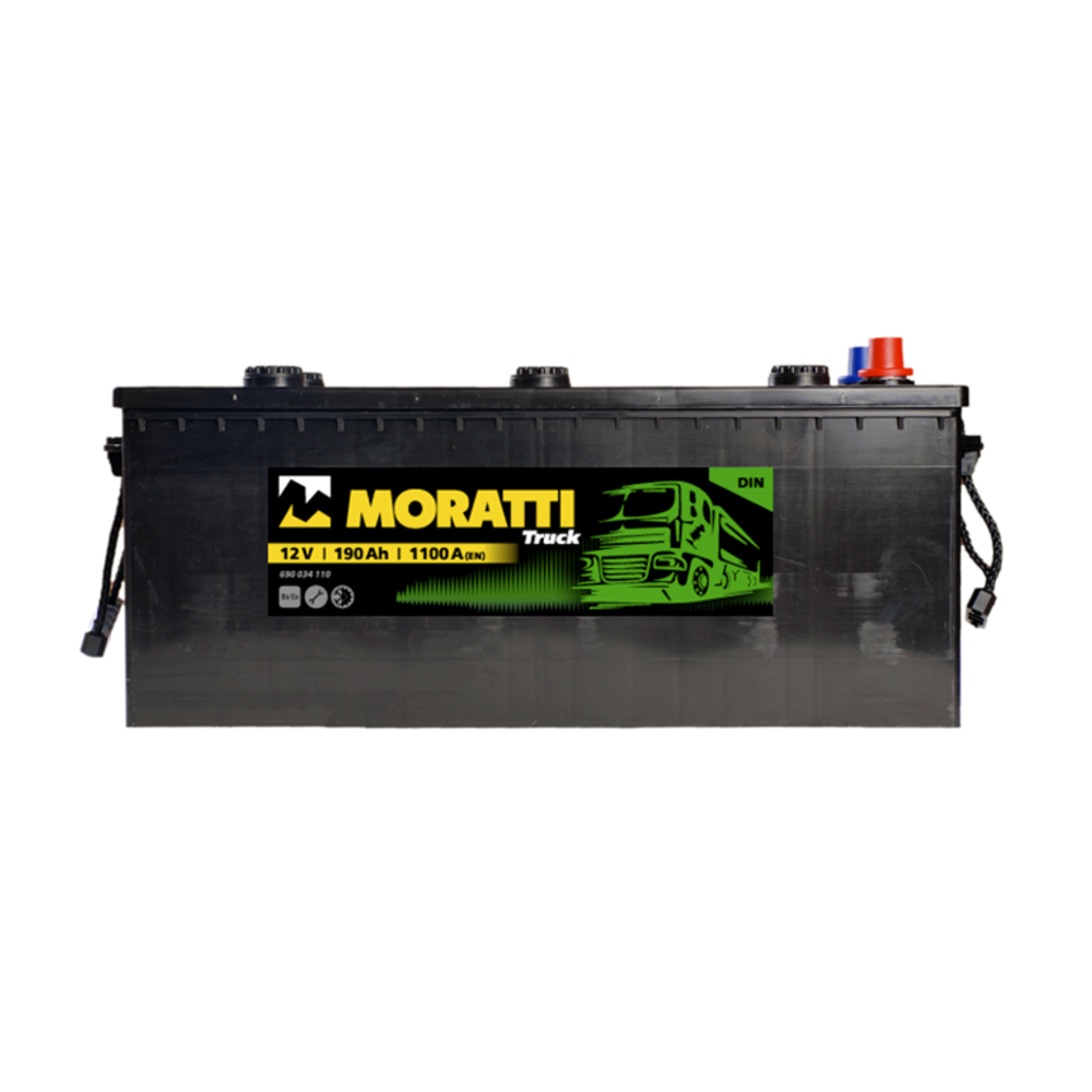 Аккумулятор 6СТ-190 А.ч., о.п., R+(3), Moratti TRUCK