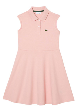 Платье для девочки теннисное Lacoste Girls’ Fit and Flare Stretch Piqué Polo - Розовый