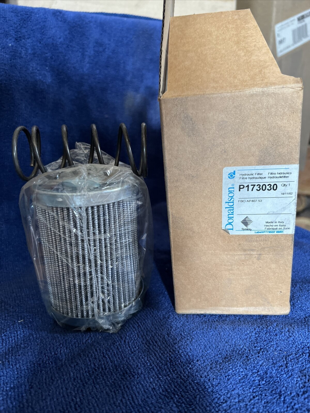 P173030  Donaldson гидравлический фильтр картриджного типа, в комплекте с прокладкой и пружиной