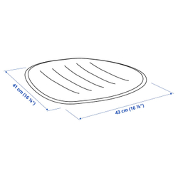 IKEA PYNTEN  (ИКЕА ПЙНТЕН)  -  Подушка для стула, сиреневая, 41x43 см
