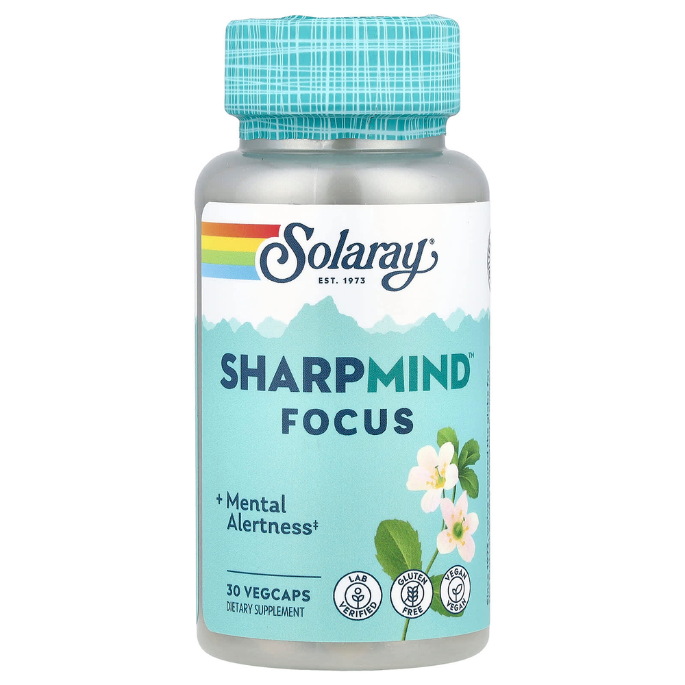 Solaray, SharpMind ™ Focus, 30 растительных капсул