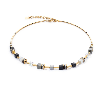 Колье Coeur de Lion Black-White-Grey 2800/10-1333