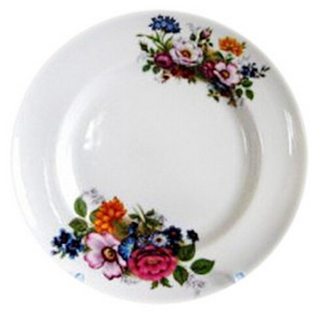 Тарелка мелкая "БУКЕТ ЦВЕТОВ (Идиллия)" 17 см, Беларусь.